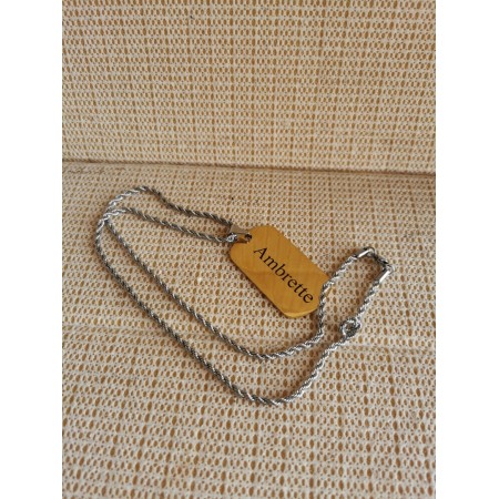 Ambrette Necklace for Men Free Engraving Stainless Steel Dog Tag Pendant Necklace with 24" Chain,Gift for Dad Husband Boy Brother Sister Bestfriend Ambrette Necklace for Men Free Engraving Stainless Steel Dog Tag Pendant Necklace with 24" Chain,Gift for Dad Husband Boy Brother Sister Bestfriend